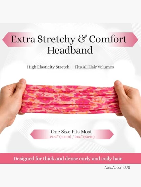 Wide Stretchy Non Slip Headband for Curly Hair Sleep Yoga Workout main image 6